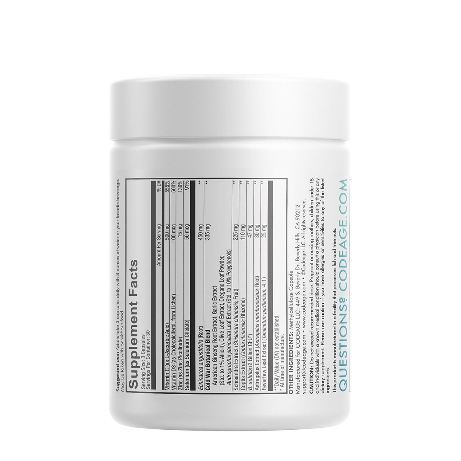 Clearhead Daily Multivitamins  - 90 Capsules (30 Servings)